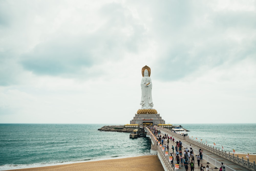 monument of Deity on island