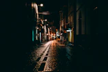 silhouette photography of street