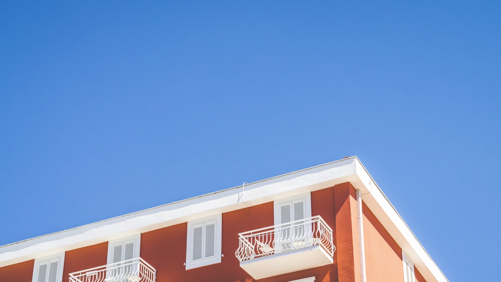 white steel railing