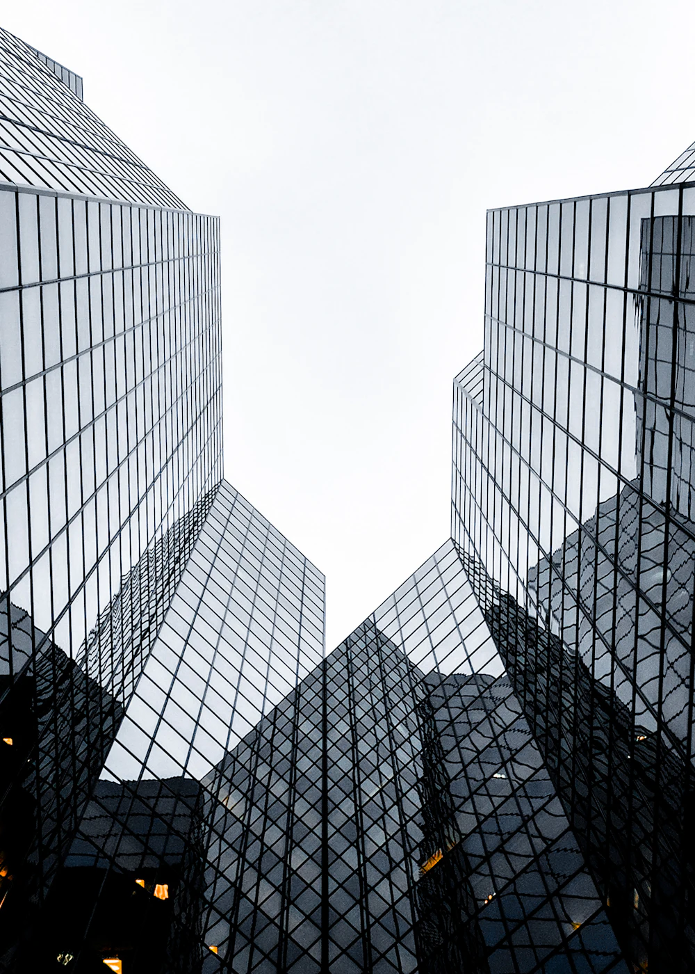 Modern commercial buildings