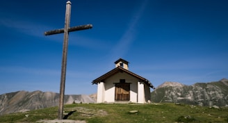 A quiet moment of prayer and reflection inside the ranch’s chapel
