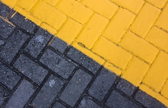 black and yellow bricks