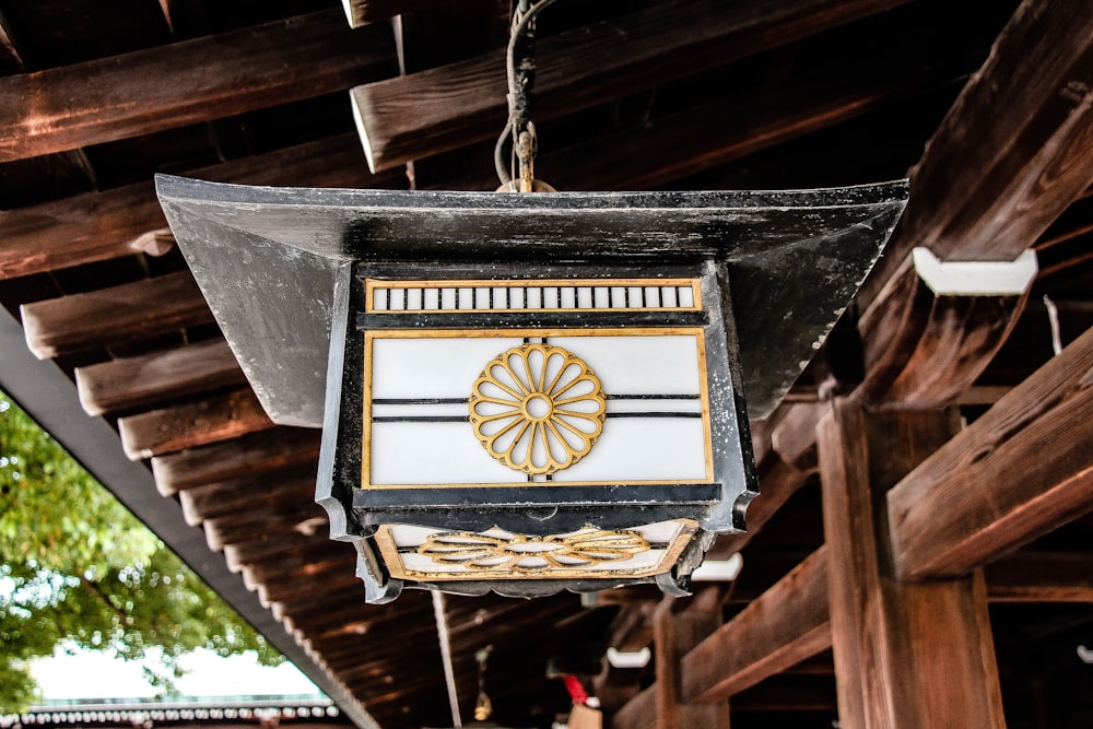 white and black wooden box