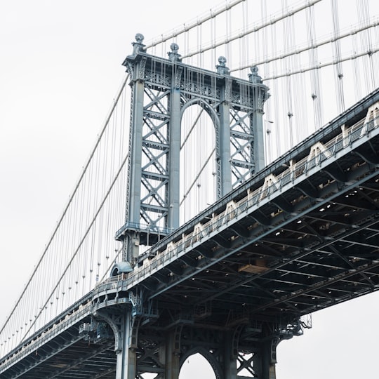 low-angle photography of George Washington Bridge, Brooklyn New York in Main Street Park United States