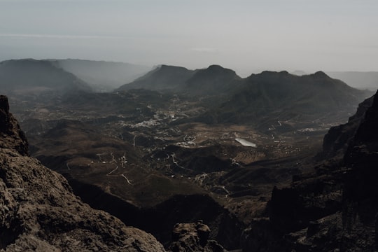 bird's eye view of mountain in Mirador pico de los pozos Spain