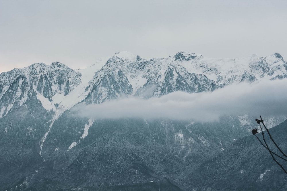 photo of mountains covered by snow