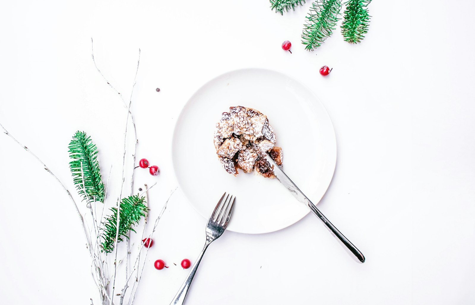 Traditional Christmas Pudding with Brandy Butter and Mince Pies