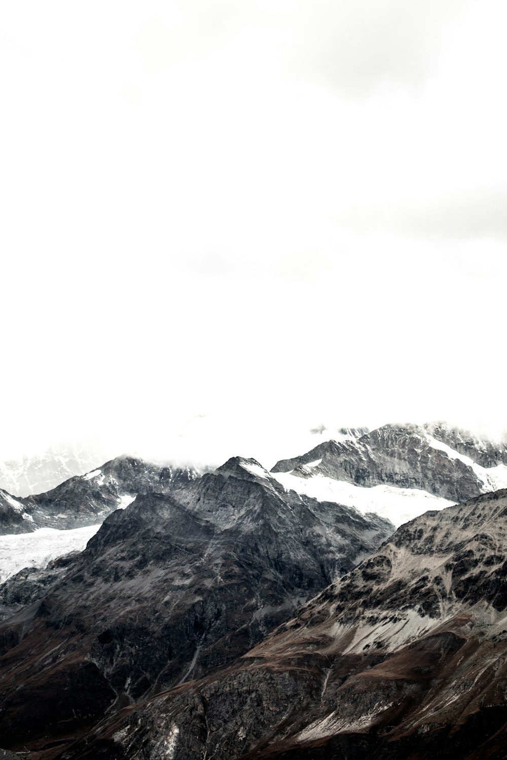 landscape photography of mountain with snow