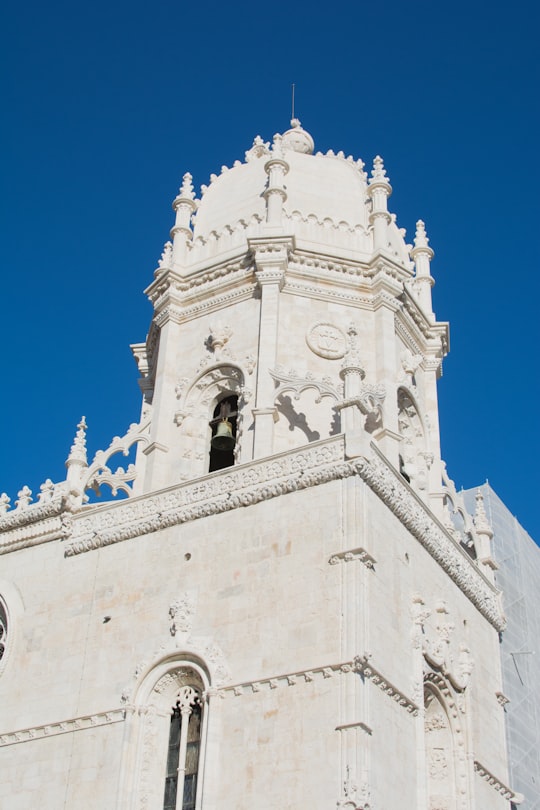 photography of white castle in Jerónimos Monastery Portugal