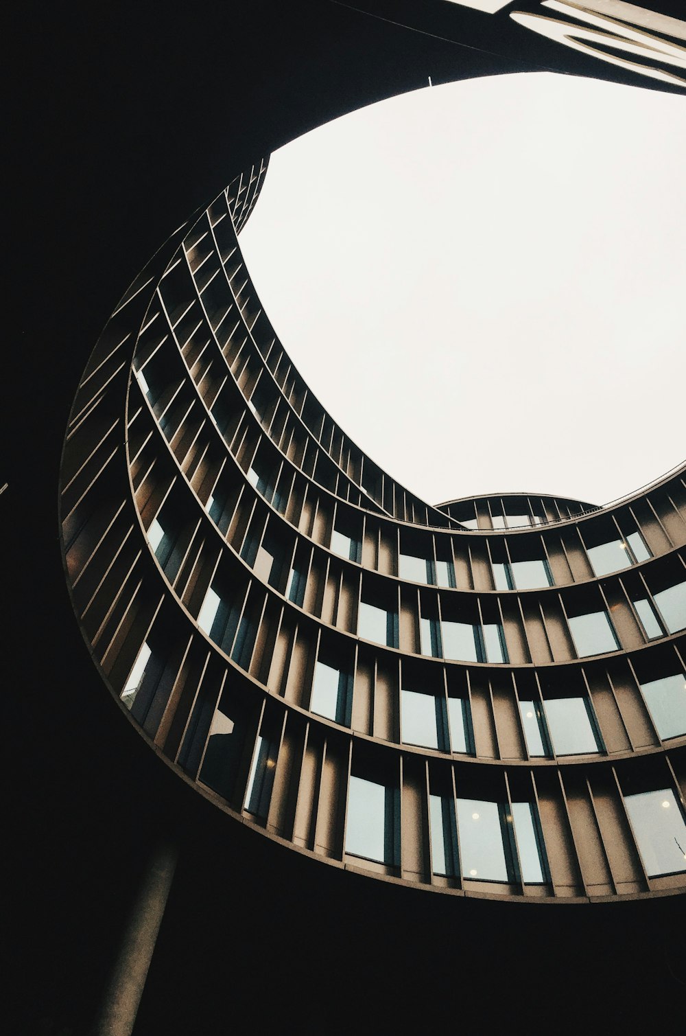 brown and black painted building