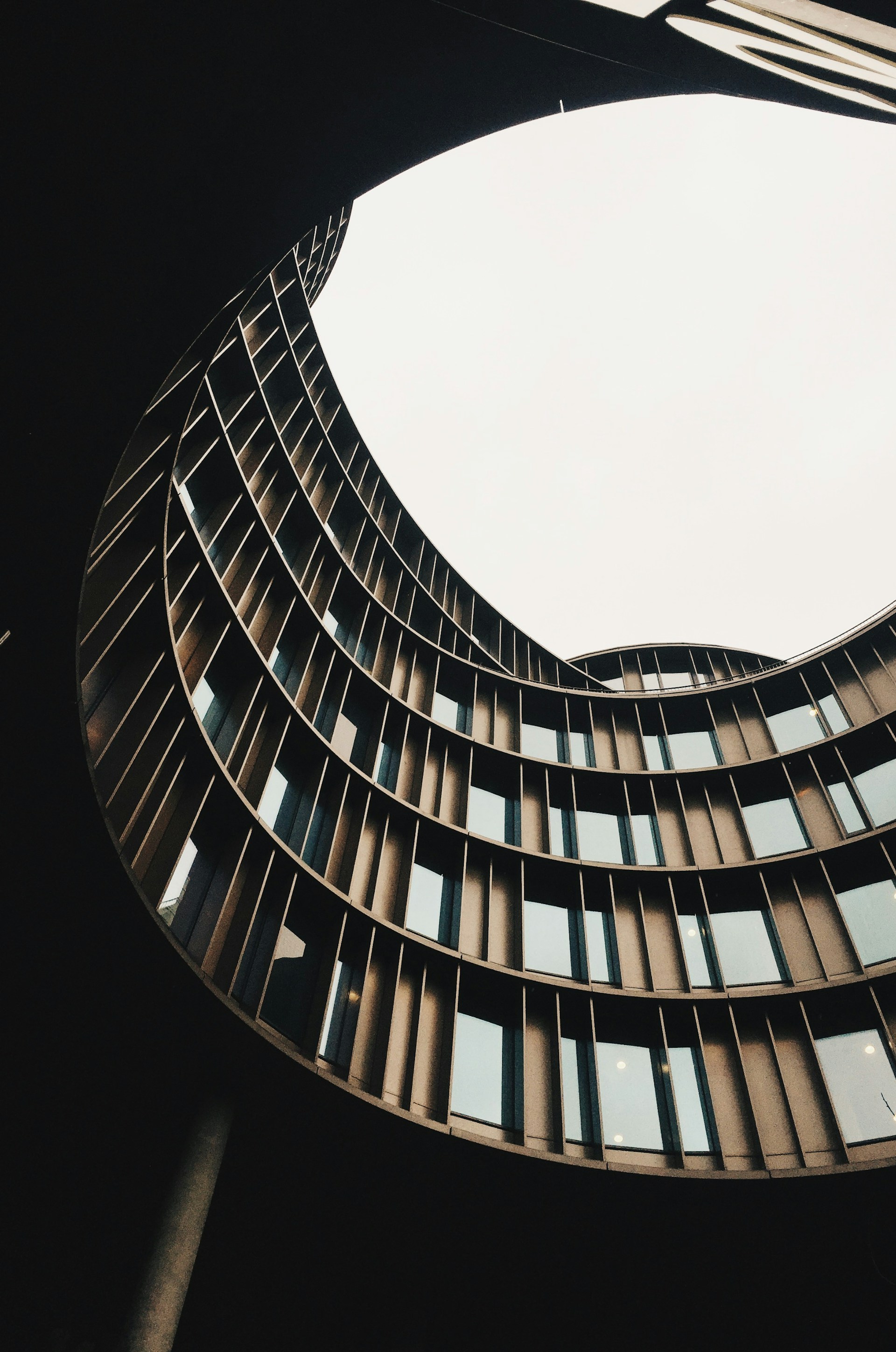 brown and black painted building
