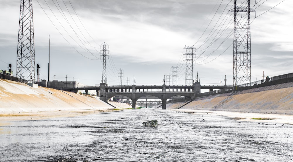 architectural photography of bridge