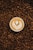 top view photography of heart latte coffee