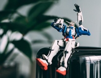 Gundam action figure on