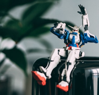 Gundam action figure on