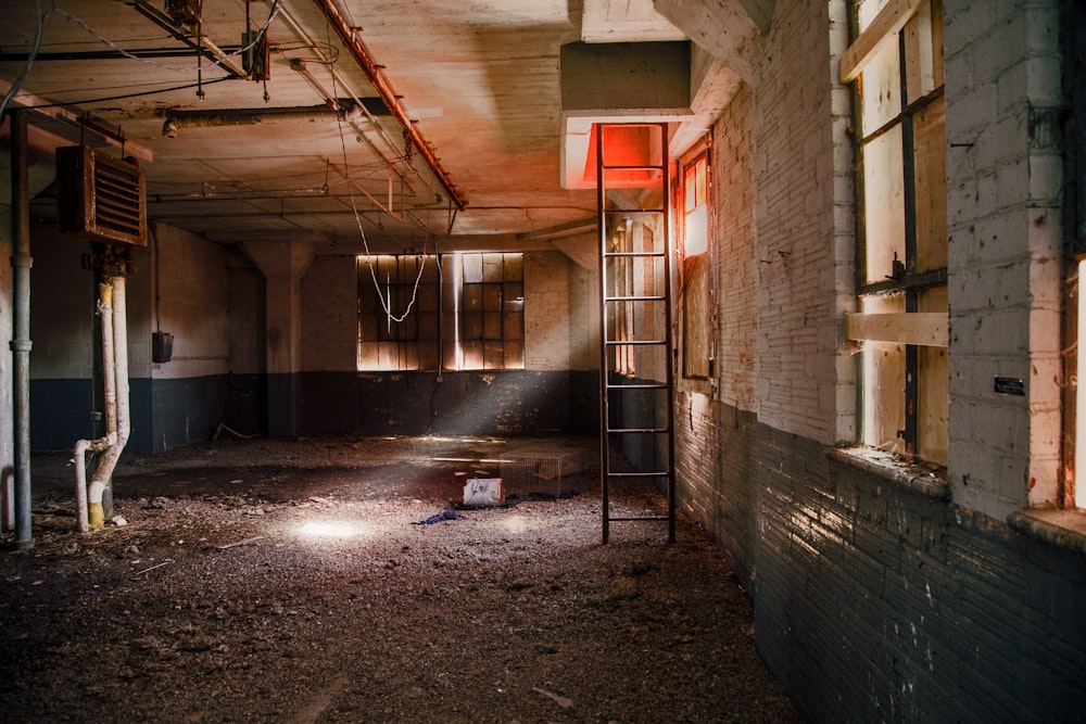 sunray through abandon window building