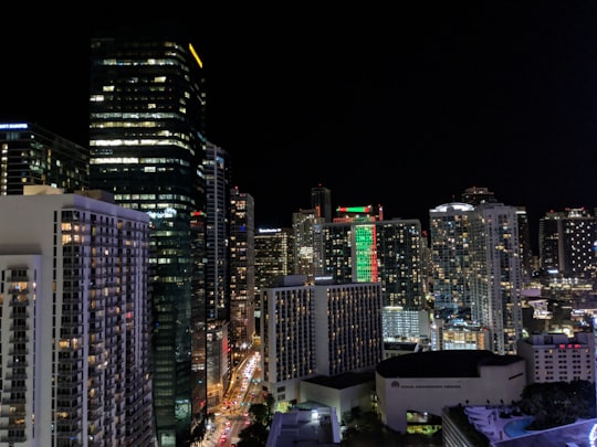 bird's eye view of city buildings in Miami United States
