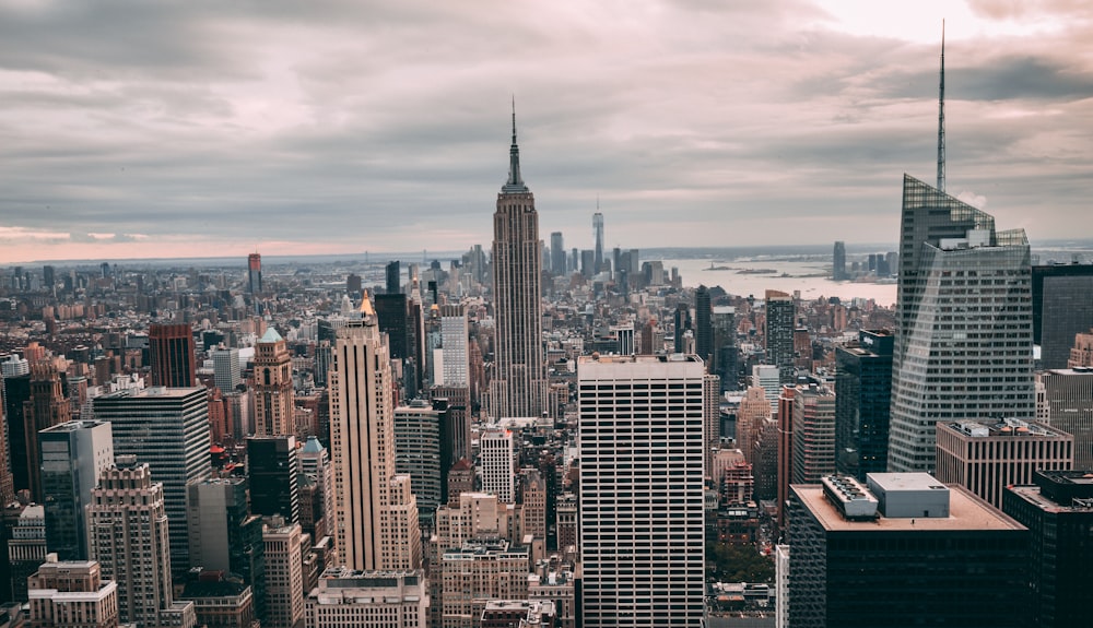 bird's-eye view of high-rise buildings