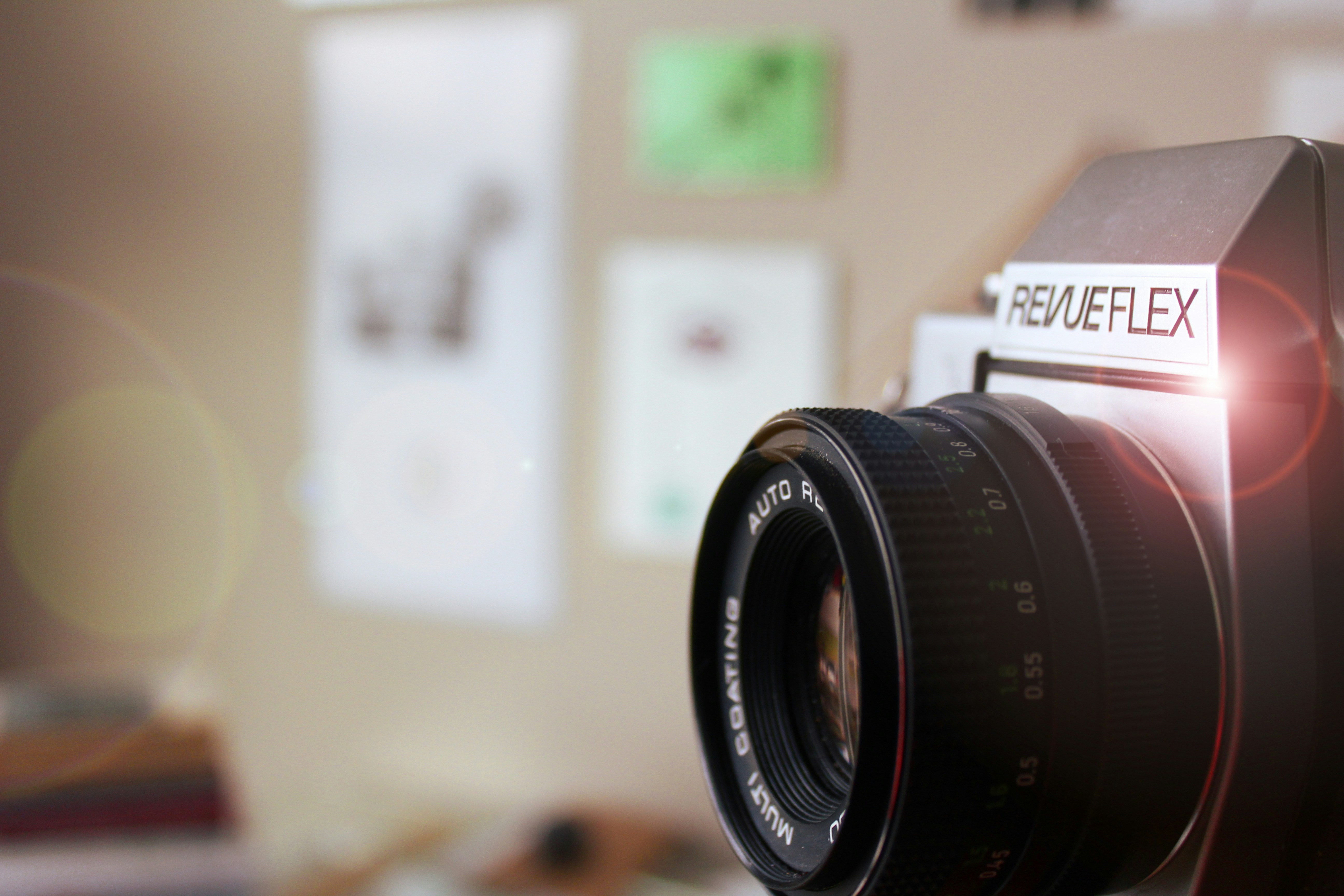 shallow focus photography of SLR camera