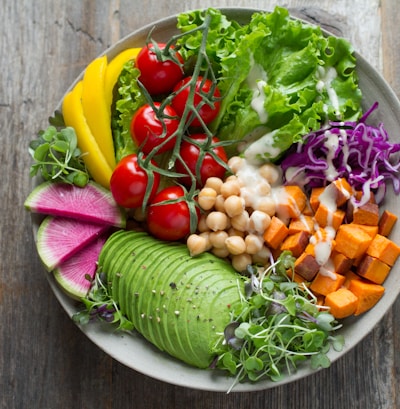 bowl of vegetable salads