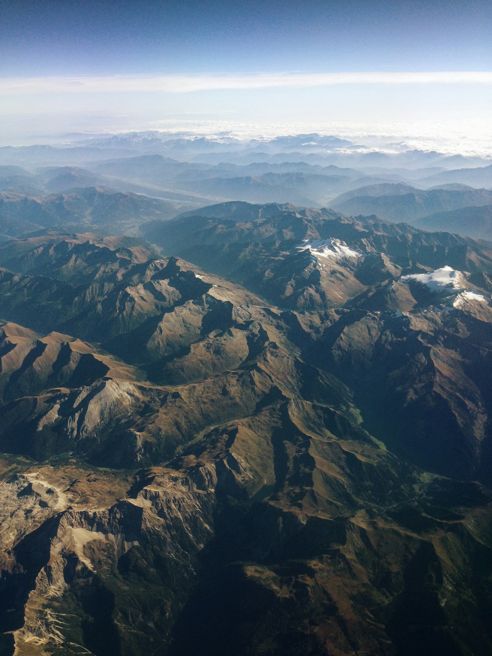 birds eye-view of mountain