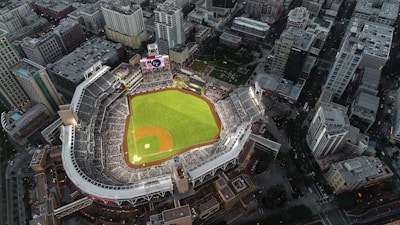 aerial view of stadium