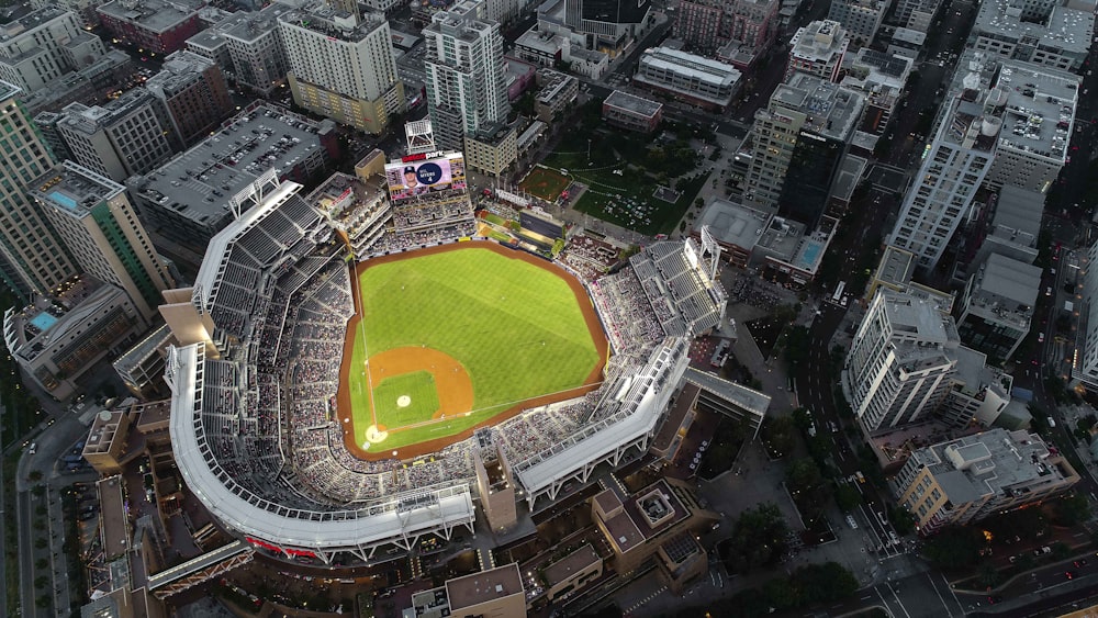 aerial view of stadium