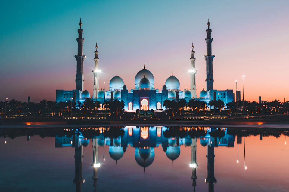 Sheikh Zayed Grand Mosque in Abu Dhabi, UAE