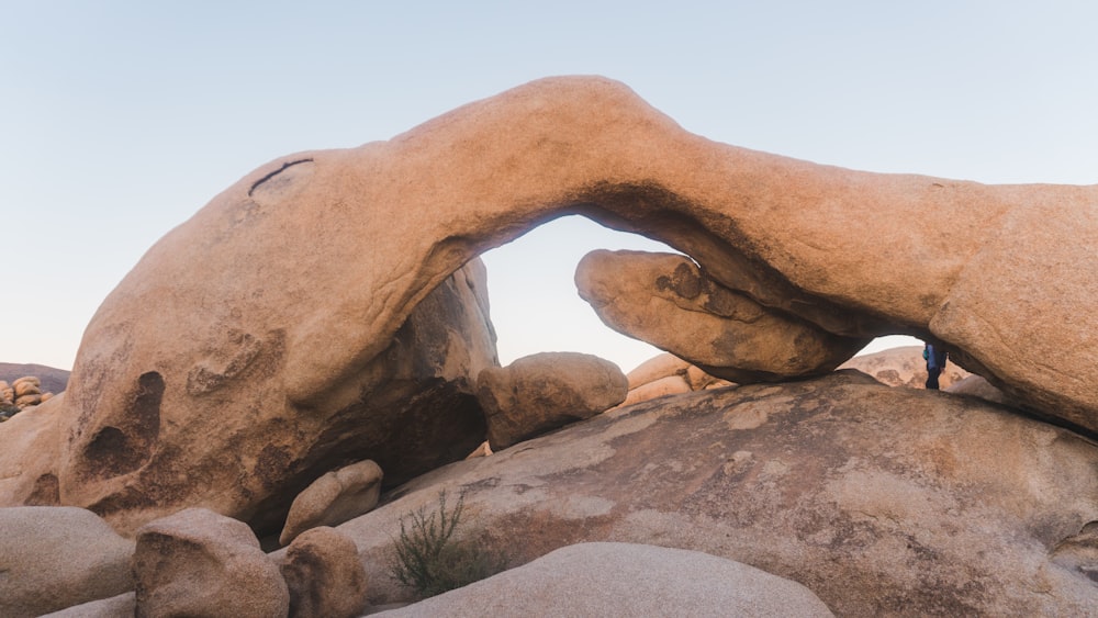 photo of brown boulder