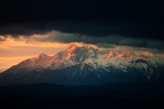 landscape photography of snow mountains under nimbus clouds in Pieniny National Park Slovakia