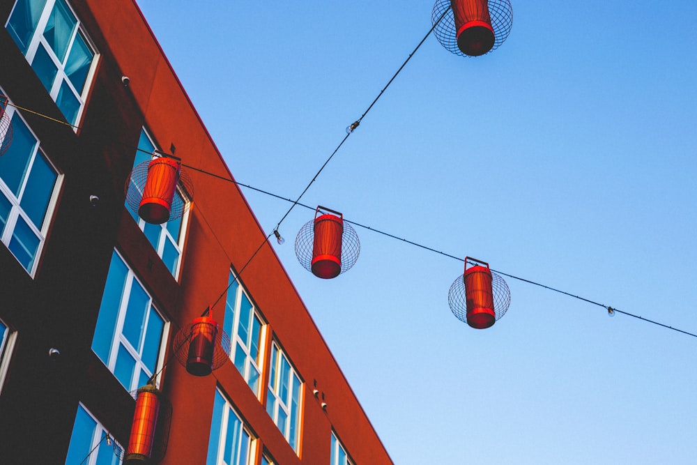 red hanging decors