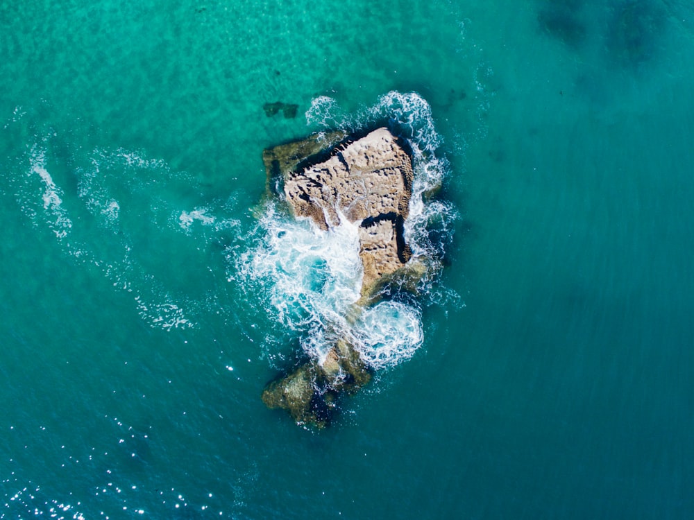 bird's eye view of cliff