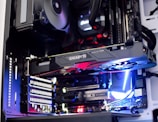 black Gigabyte graphics card
