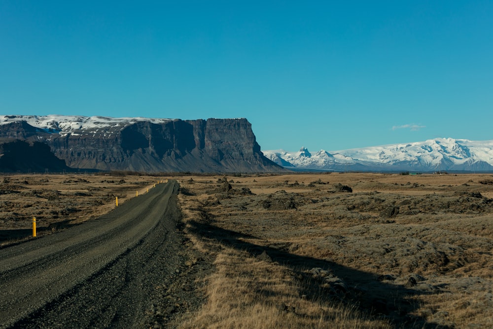 photo of asphalt road to plateau