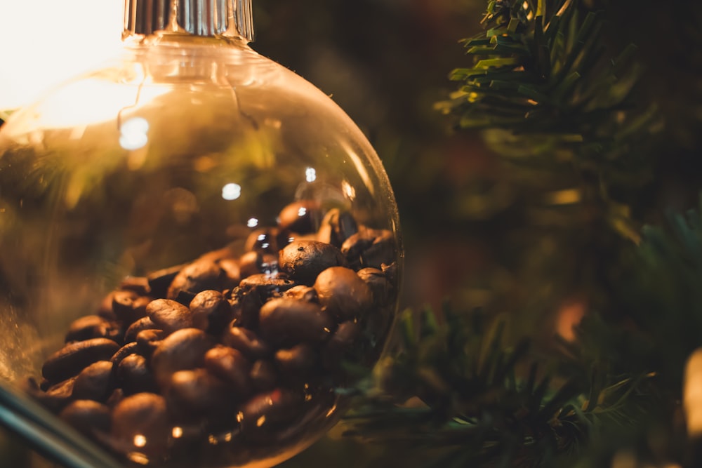 close up photography of clear glass bottle