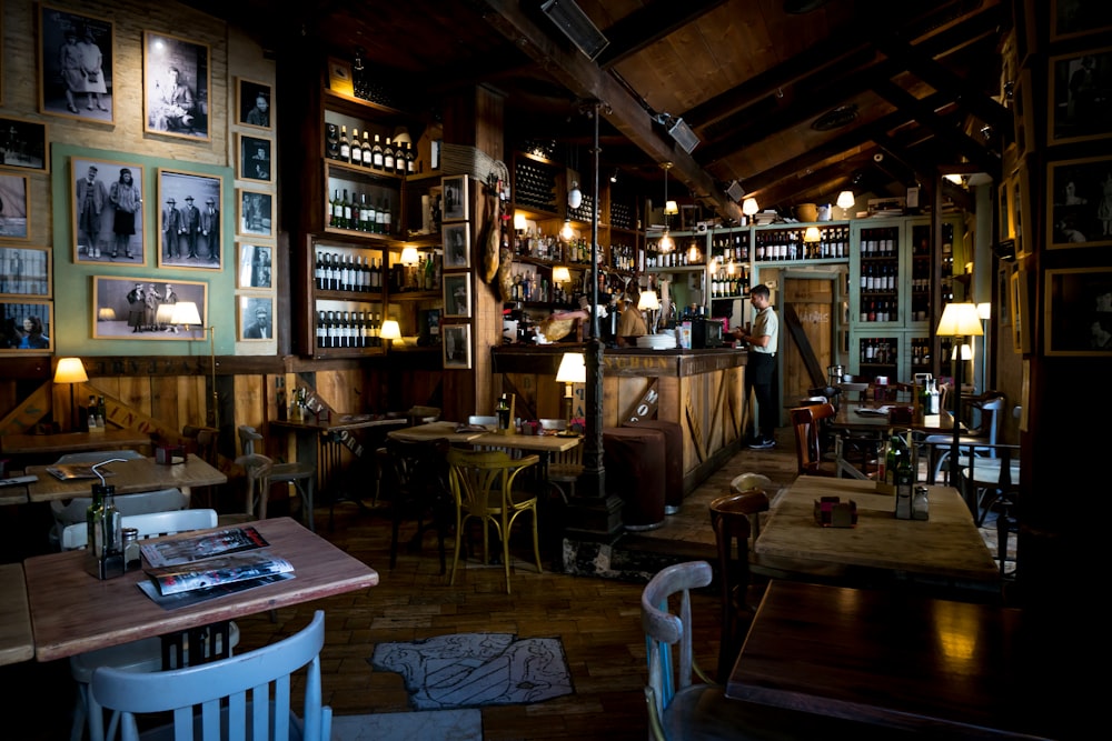 Vue de l’intérieur du bar