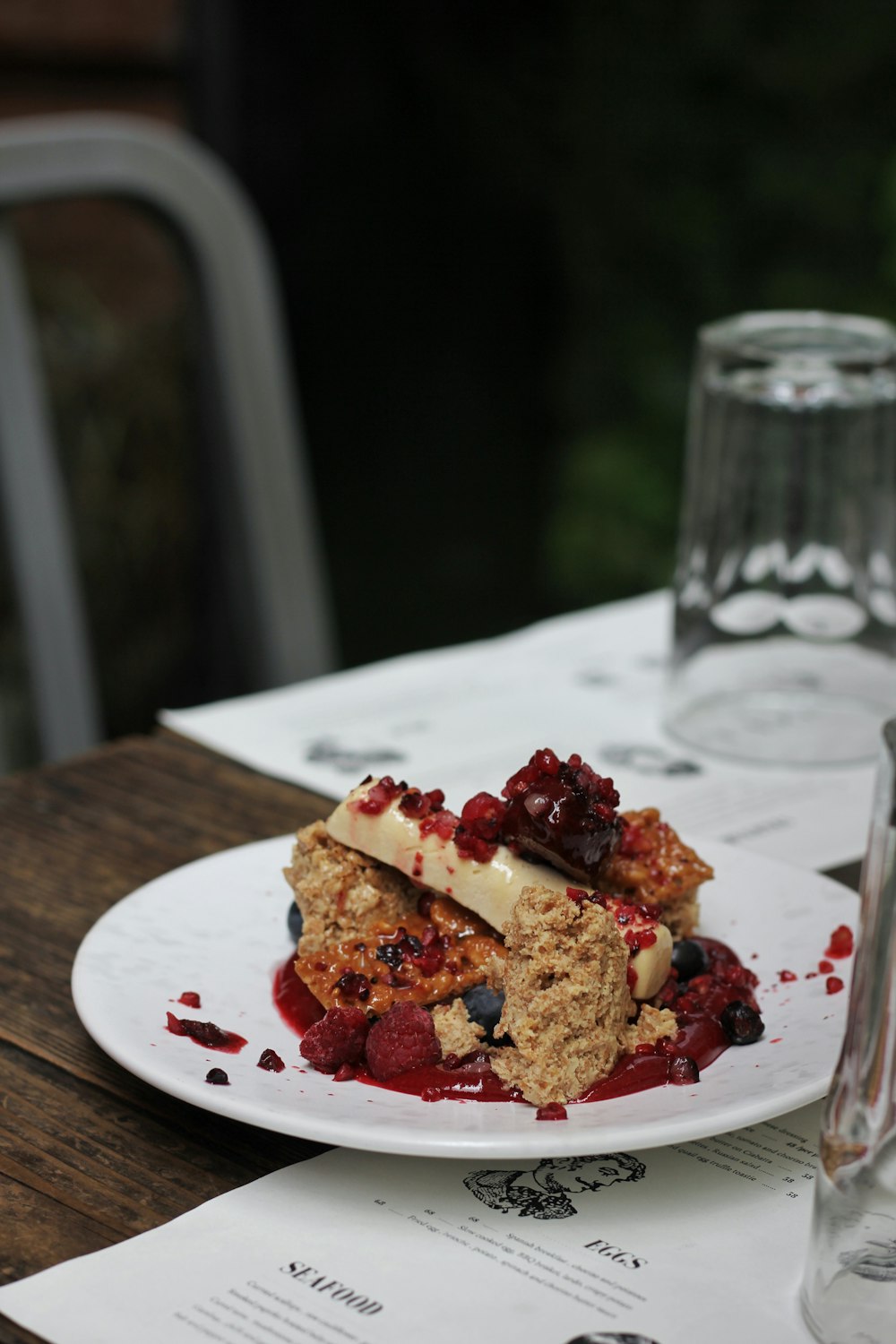 Foto del plato de tarta