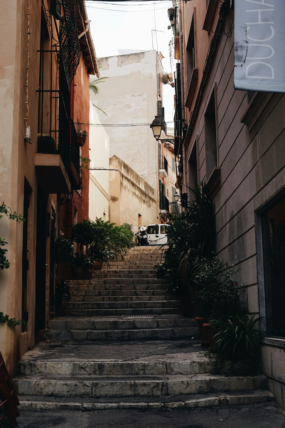 stairs in alleyway