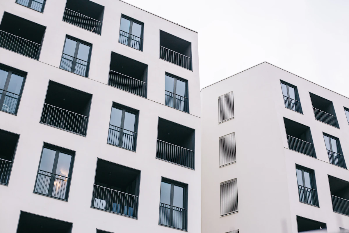 A modern apartment building let to tenants