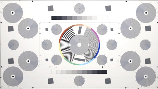 round gray and blue diagram poster