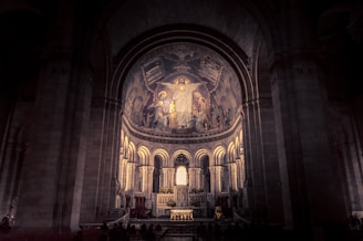 architectural photography of church