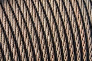 Picture of wires made of high-grade steel in a coil.