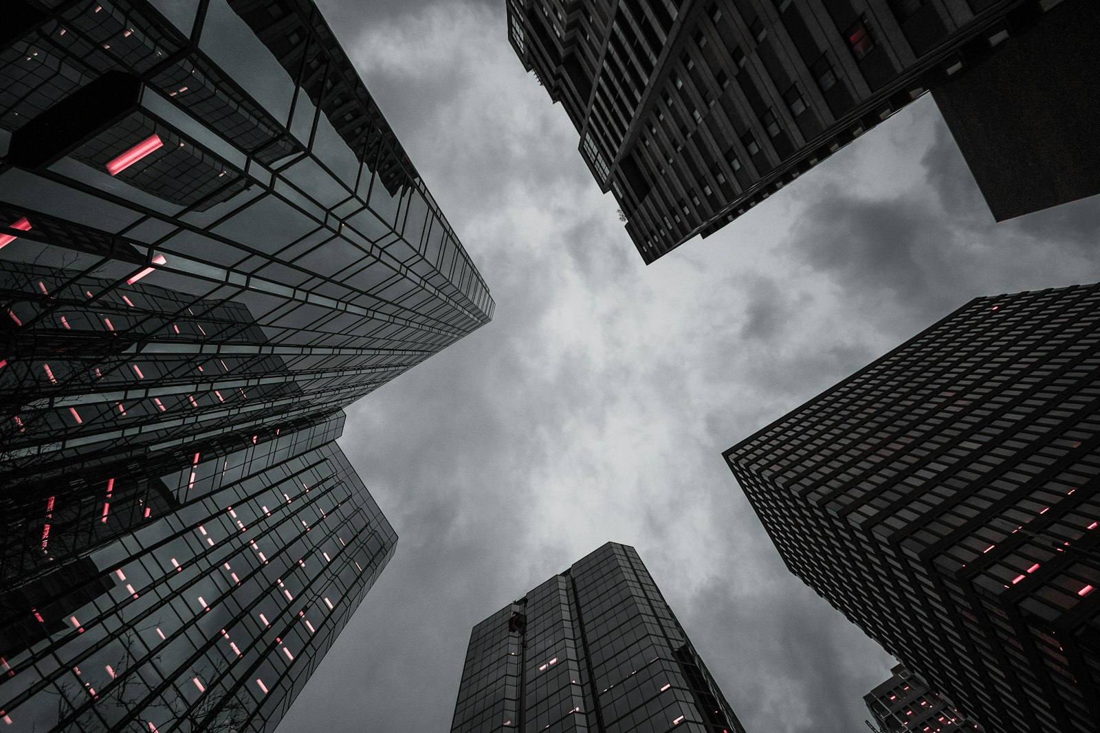 Nikon D610 + Sigma 8-16mm F4.5-5.6 DC HSM sample photo. Worm's eye-view of high-rise photography
