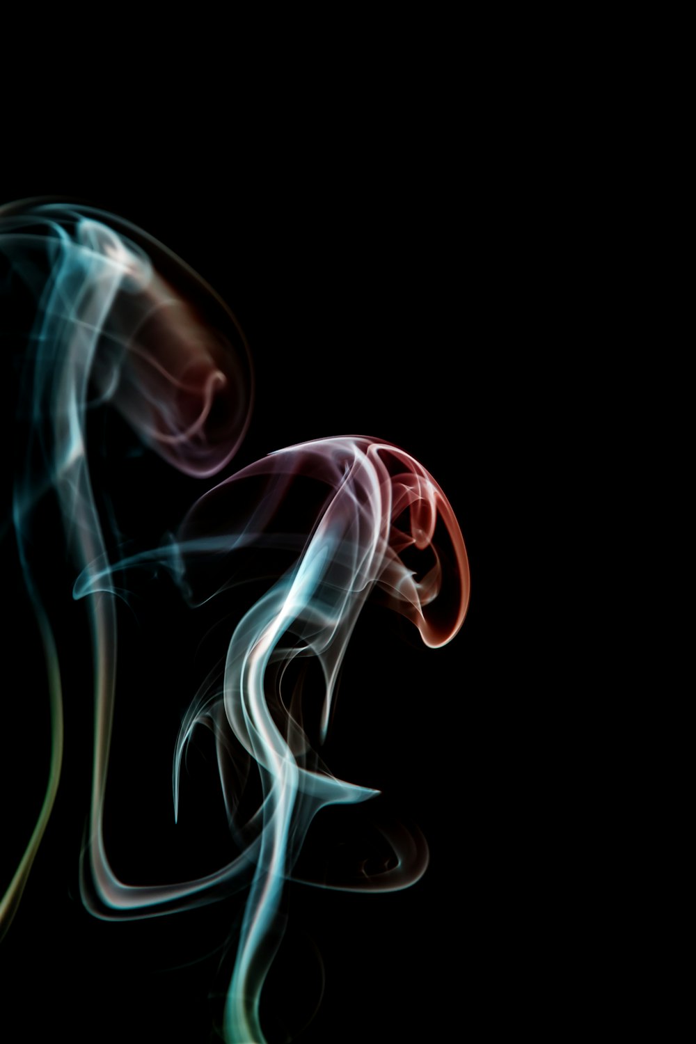 Teal and red wallpaper photo – Free Smoke Image on Unsplash