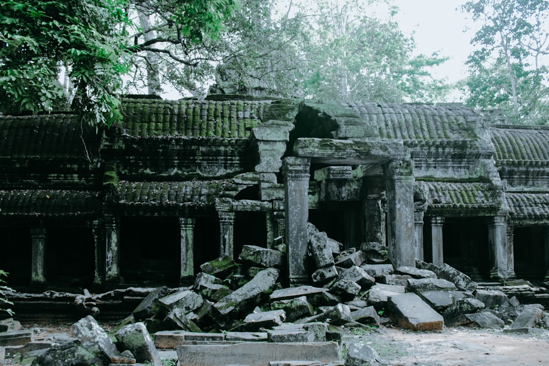 grey concrete ruins near green trees at daytime, Ruins of Old