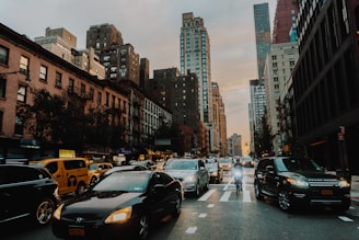parked vehicles on road
