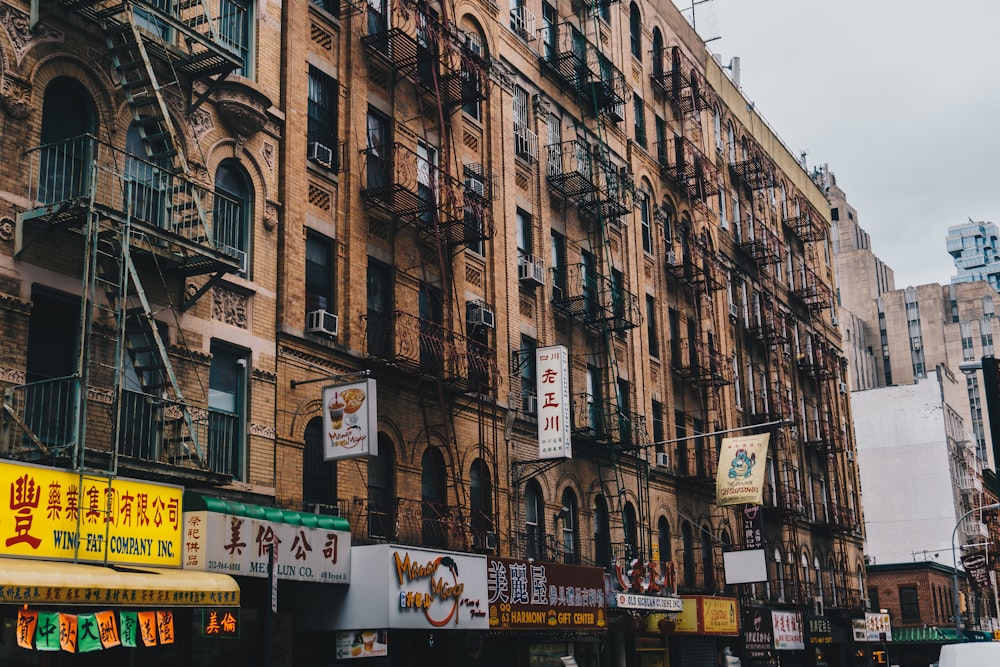 brown building under white sky