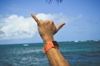 person doing hand sign