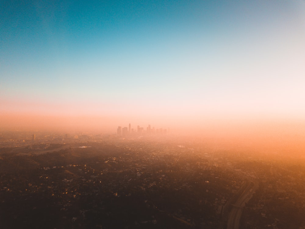 Photographie aérienne de la terre