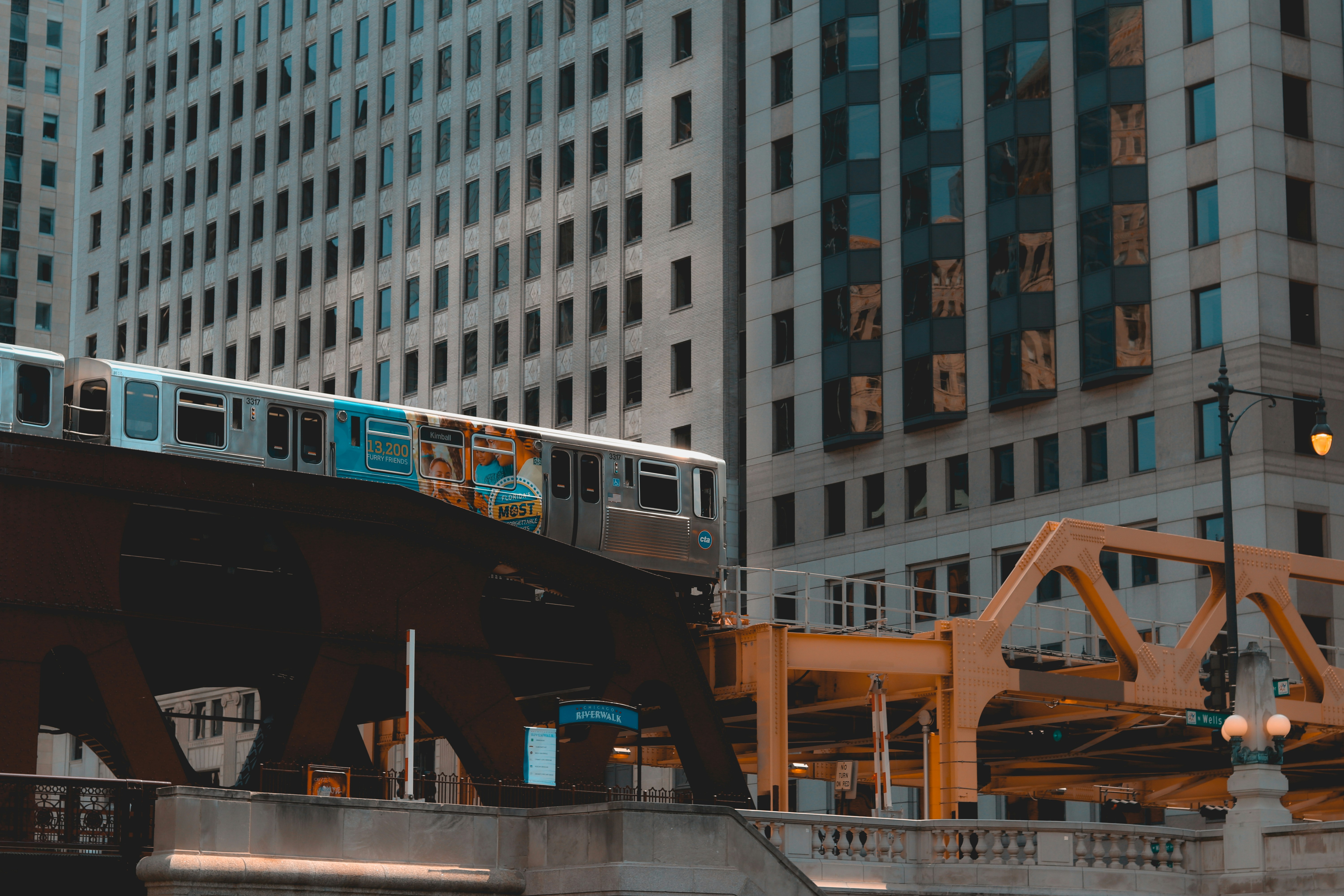 gray train in railway near high-rise building, City Train